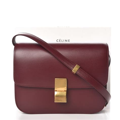 celine clay box|CELINE Box Calfskin Medium Classic Box Flap Bag Cloud .